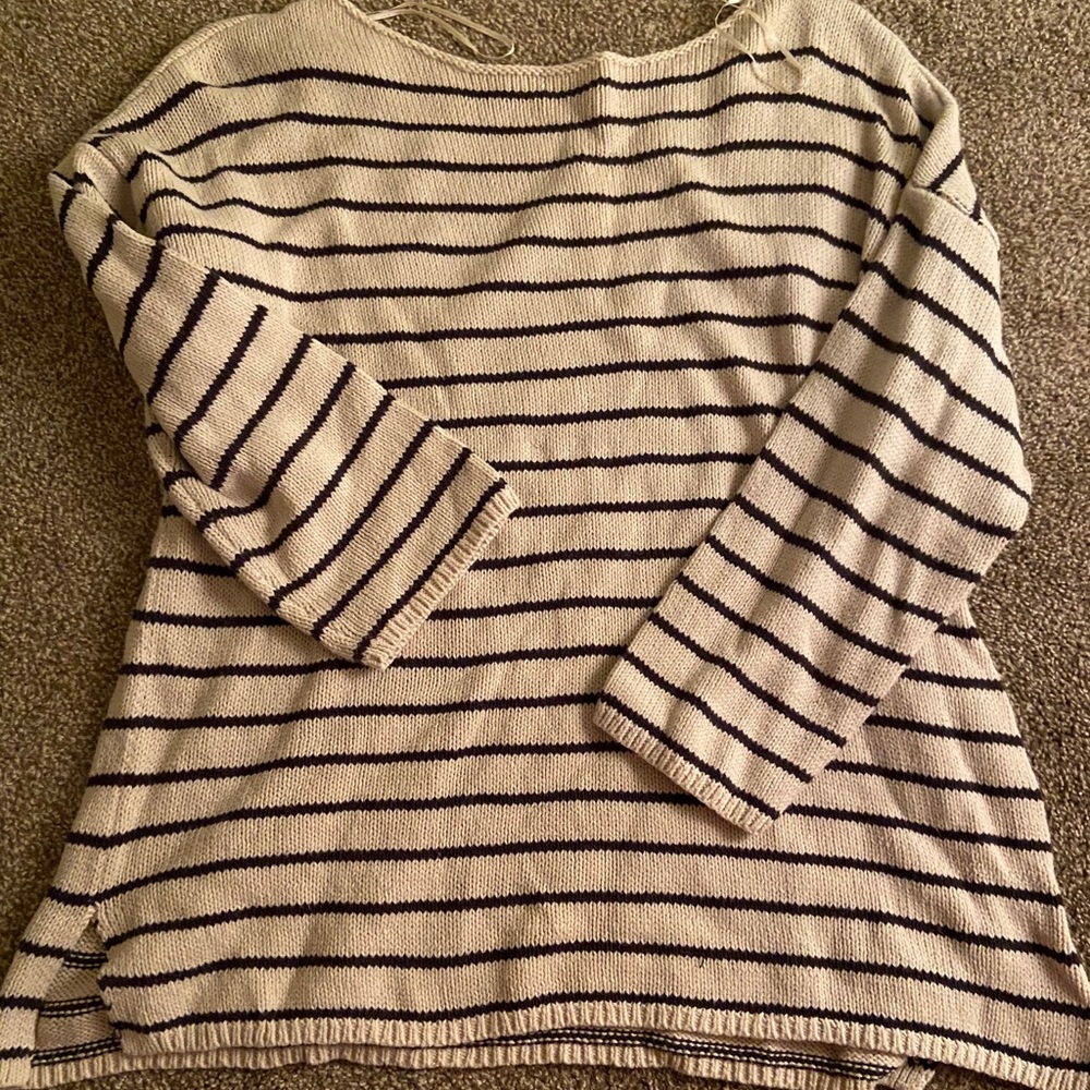 Striped lightweight sweater